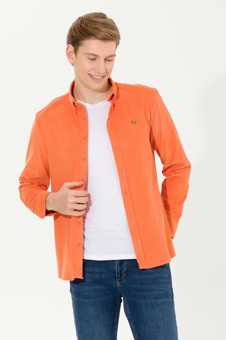 Erkek Kiremit Uzun Kollu Gömlek - 50256972012