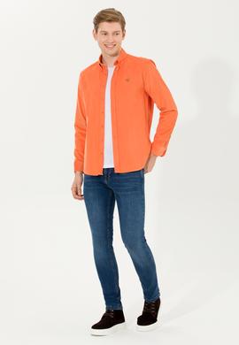 Erkek Kiremit Uzun Kollu Gömlek - 50256972012