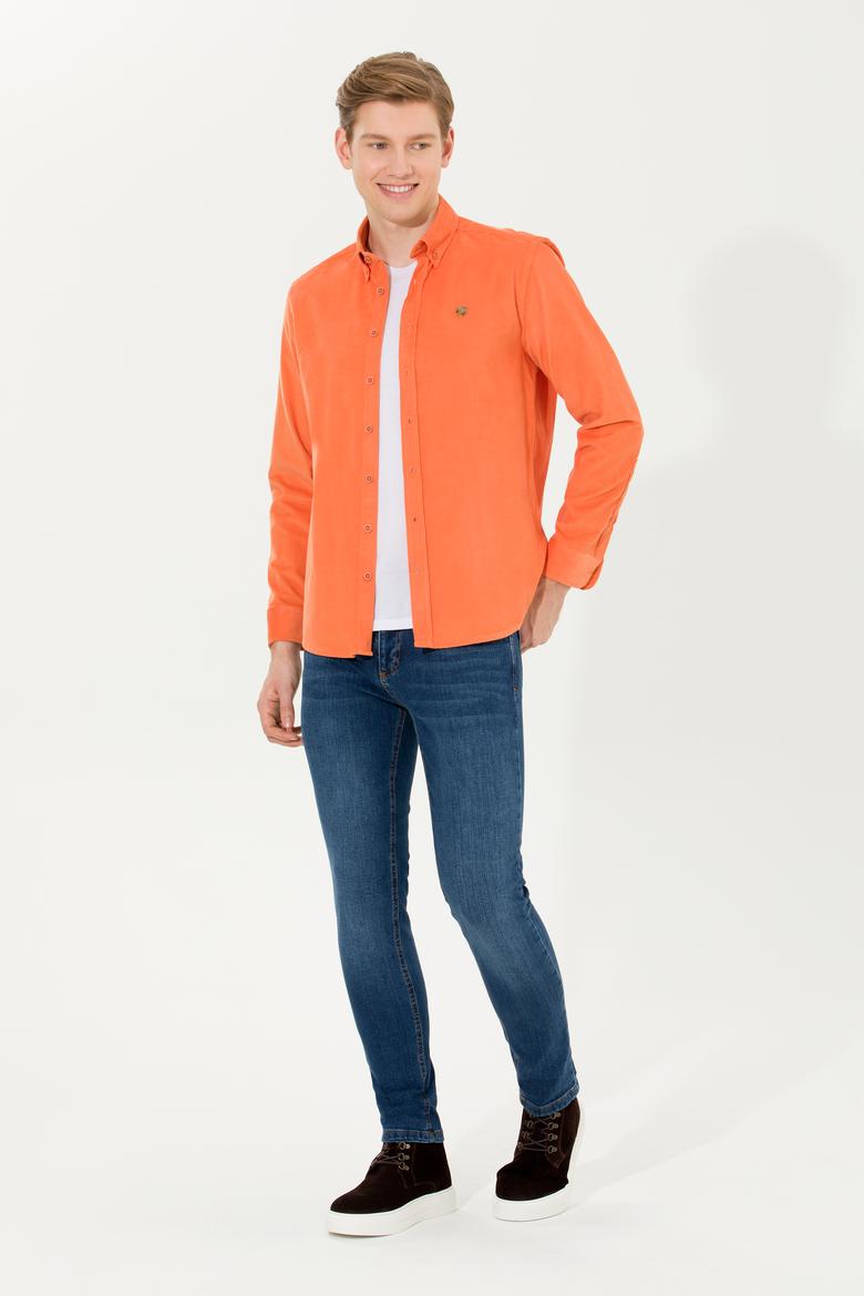 Erkek Kiremit Uzun Kollu Gömlek - 50256972012