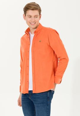 Erkek Kiremit Uzun Kollu Gömlek - 50256972012