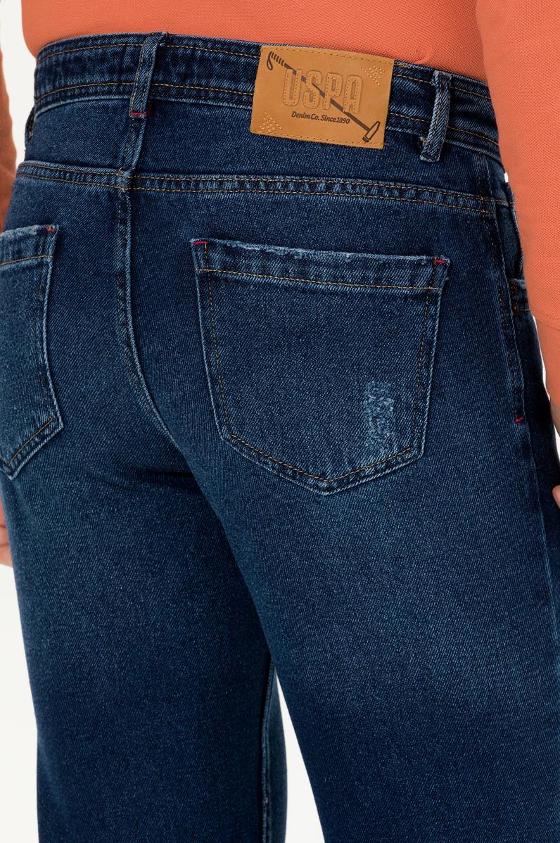 Erkek Koyu Mavi Jean Pantolon