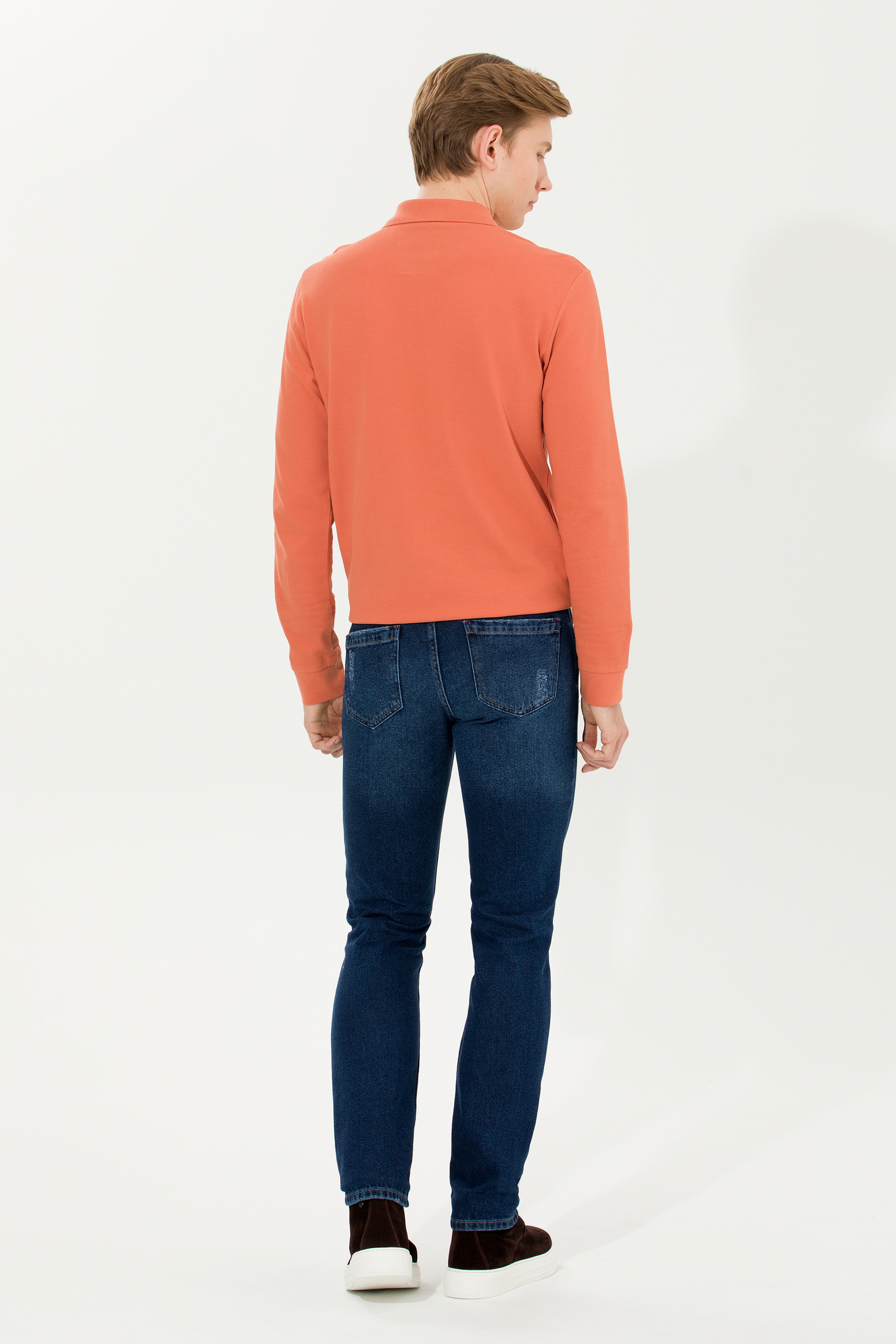 Erkek Koyu Mavi Jean Pantolon - Image 4