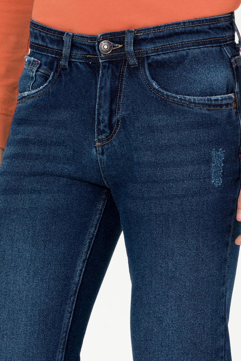 Erkek Koyu Mavi Jean Pantolon - 50256701052