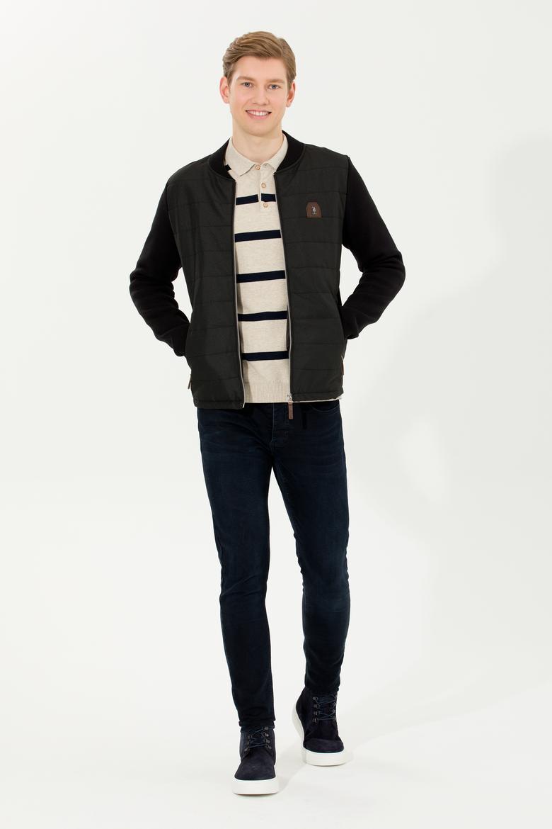 Erkek Siyah Triko Hırka - 50253776016