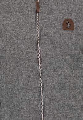 Erkek Gri Melanj Triko Hırka - 50253776026