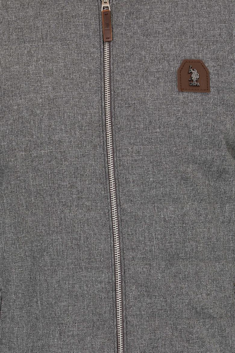 Erkek Gri Melanj Triko Hırka - 50253776026