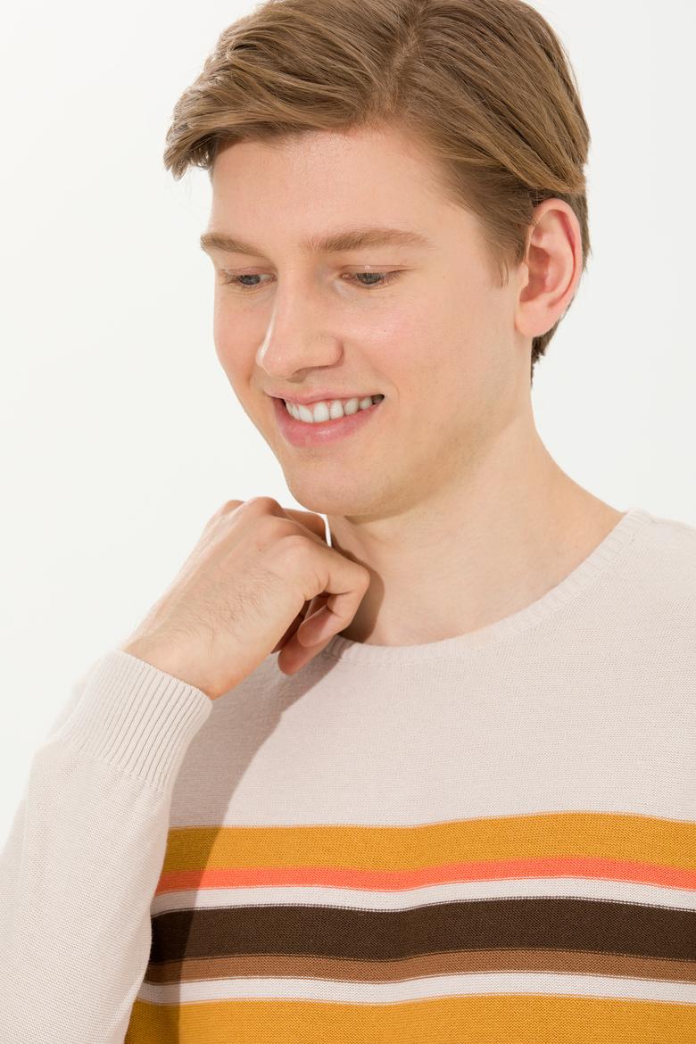 Erkek Krem Melanj Kazak - 50256184002