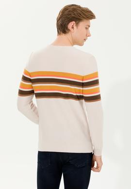 Erkek Krem Melanj Kazak - 50256184002