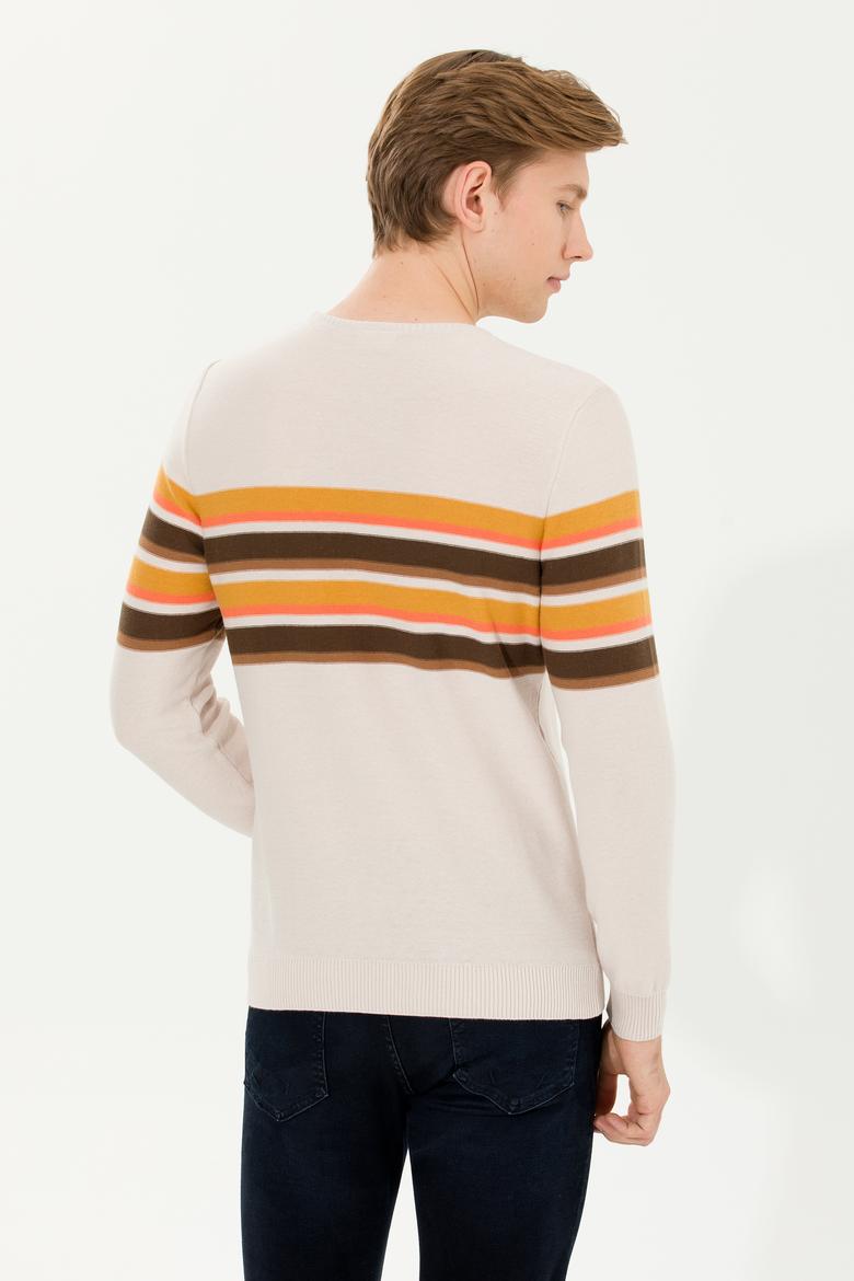 Erkek Krem Melanj Kazak - 50256184002