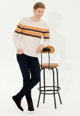 Erkek Krem Melanj Kazak - 50256184002