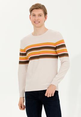 Erkek Krem Melanj Kazak - 50256184002