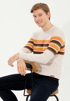 Erkek Krem Melanj Kazak - 50256184002