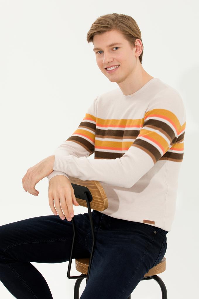 Erkek Krem Melanj Kazak