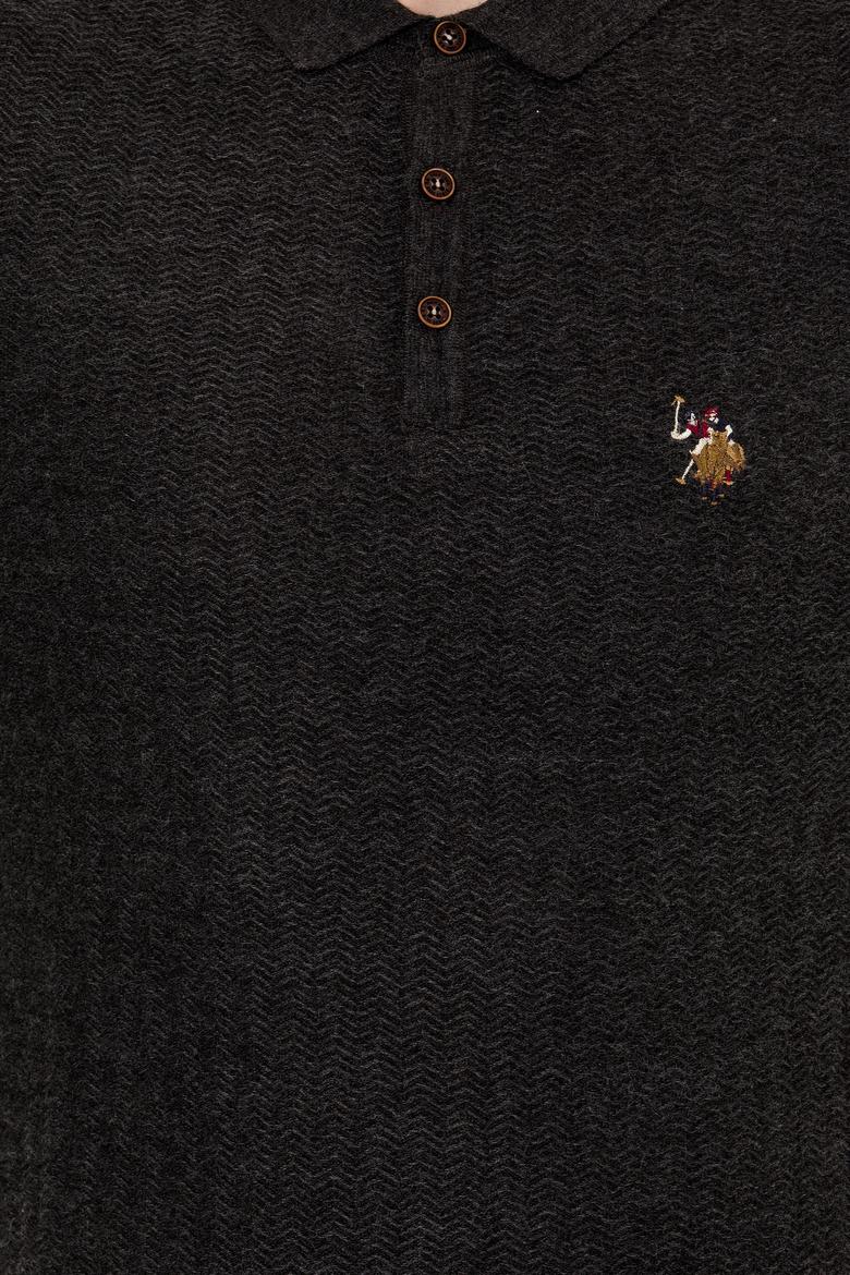 Erkek Antrasit Melanj Triko Kazak - 50256197002