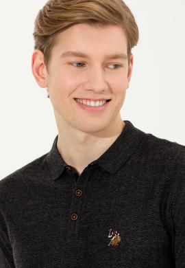 Erkek Antrasit Melanj Triko Kazak - 50256197002