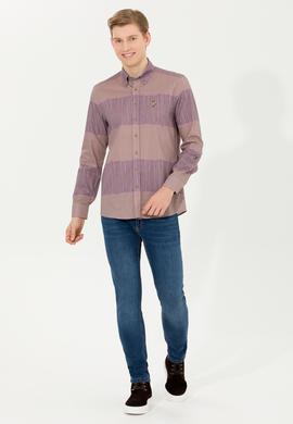 Erkek Taş Uzun Kollu Gömlek - 50256979010