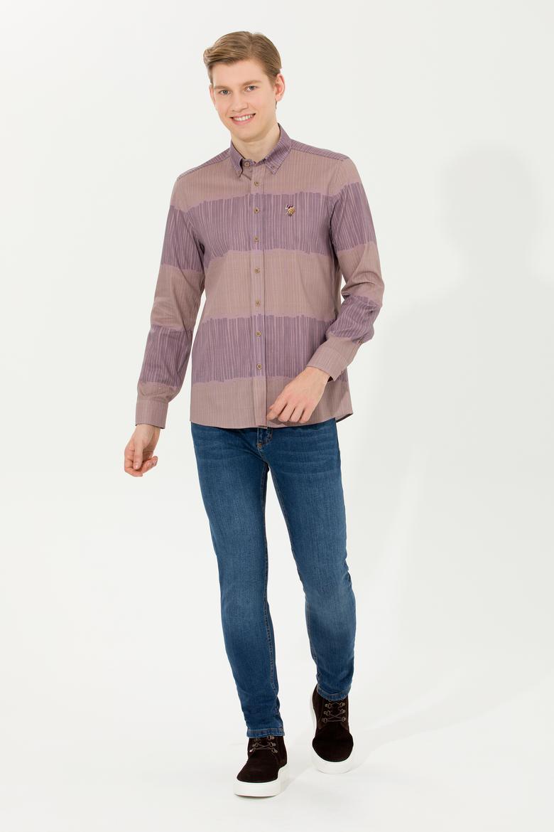 Erkek Taş Uzun Kollu Gömlek - 50256979010