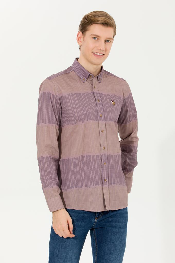 Erkek Taş Uzun Kollu Gömlek