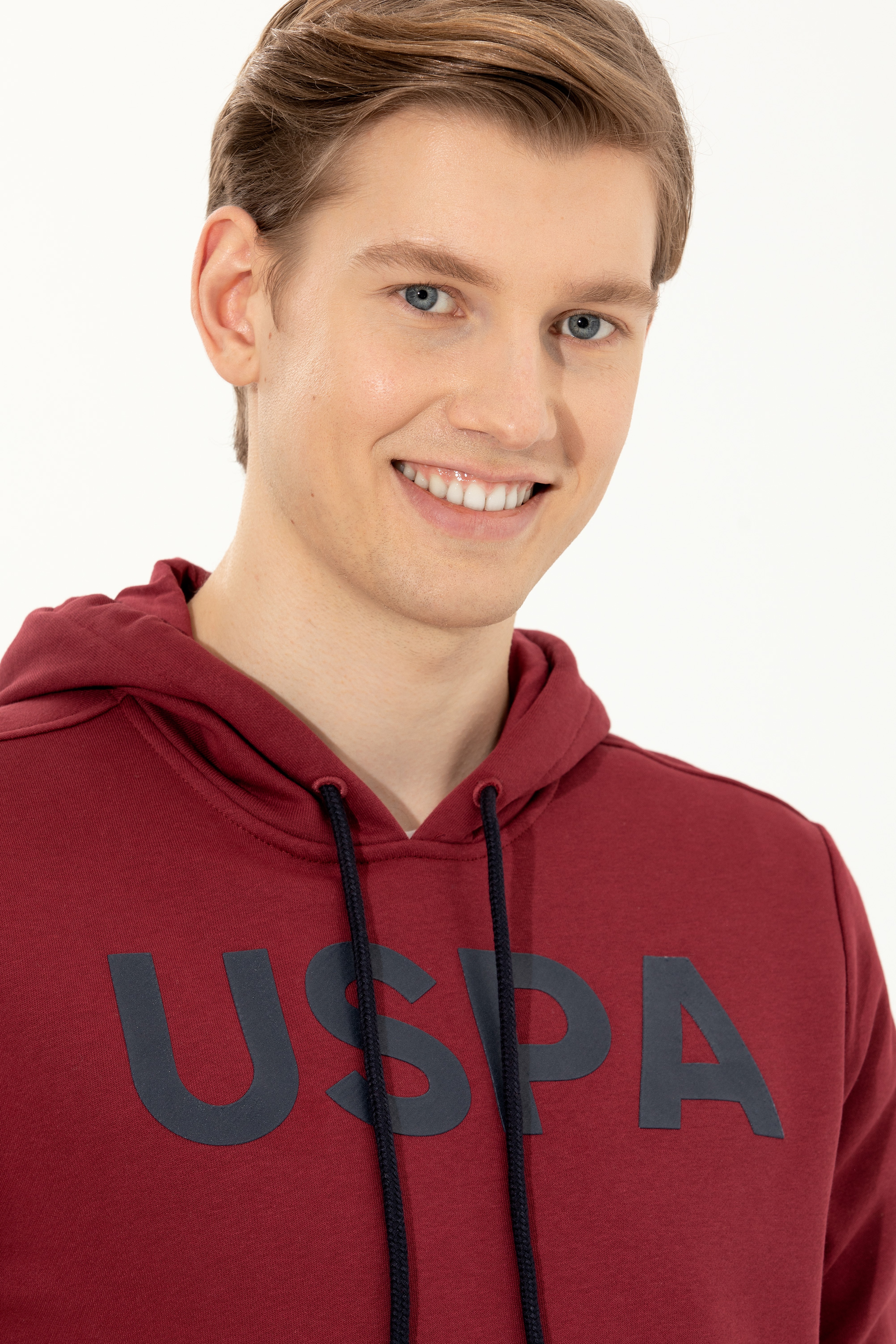 Erkek Vişne Basic Sweatshirt - Image 2