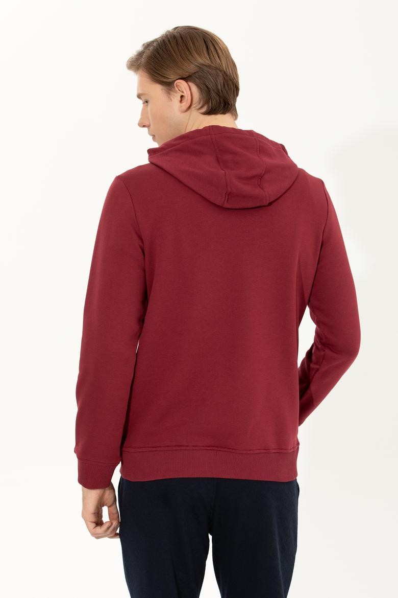 Erkek Vişne Basic Sweatshirt - 50253328035