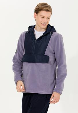 Erkek Gri Kapüşonlu Sweatshirt - 50253798015