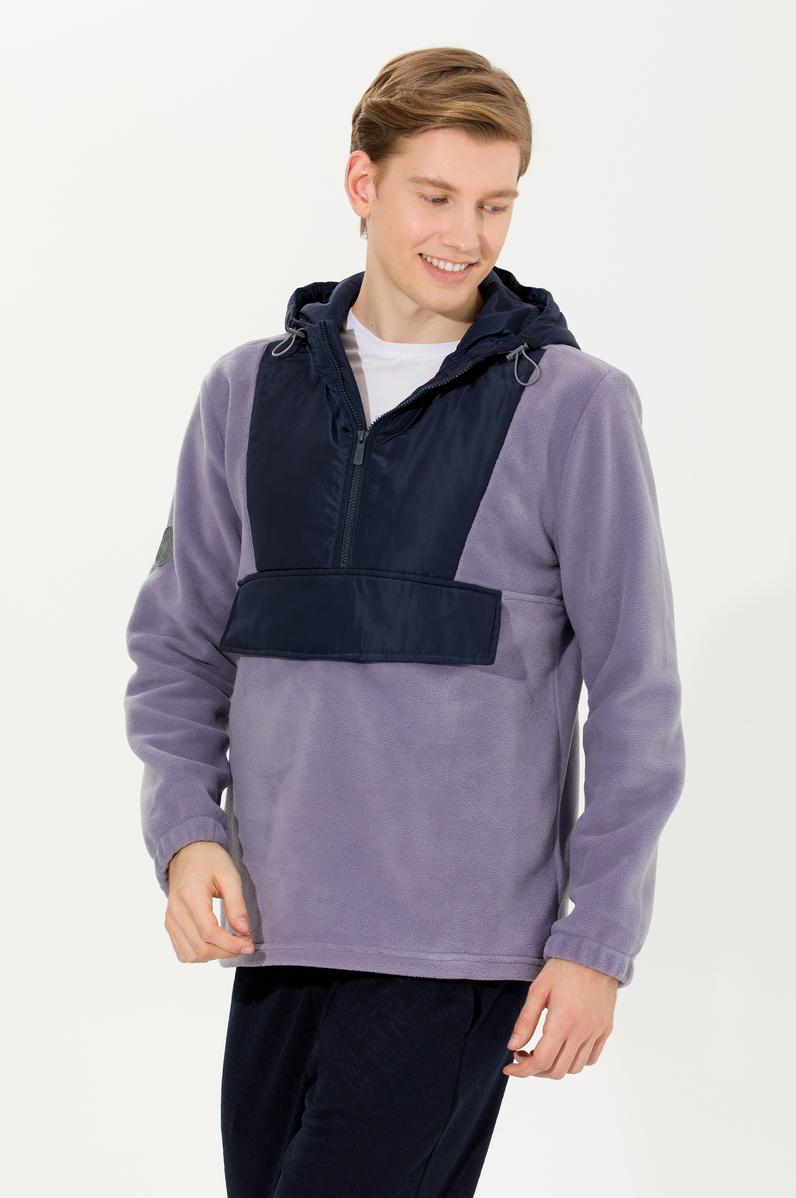 Erkek Gri Kapüşonlu Sweatshirt