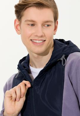 Erkek Gri Kapüşonlu Sweatshirt - 50253798015