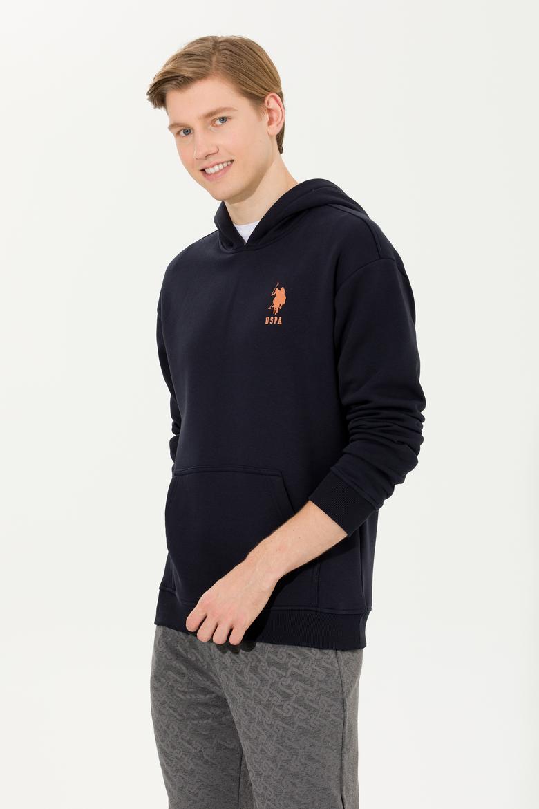 Erkek Lacivert Kapüşonlu Sweatshirt - 50253235004