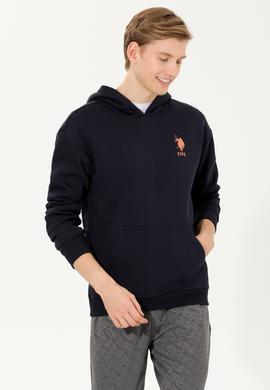 Erkek Lacivert Kapüşonlu Sweatshirt - 50253235004