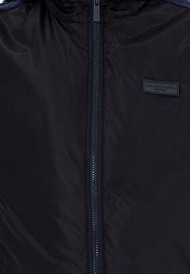 Erkek Lacivert Kapüşonlu Örme Hırka - 50254453012