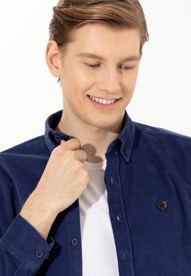 Erkek Mavi Uzun Kollu Gömlek - 50256972051