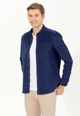 Erkek Mavi Uzun Kollu Gömlek - 50256972051