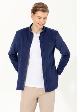 Erkek Mavi Uzun Kollu Gömlek - 50256972051