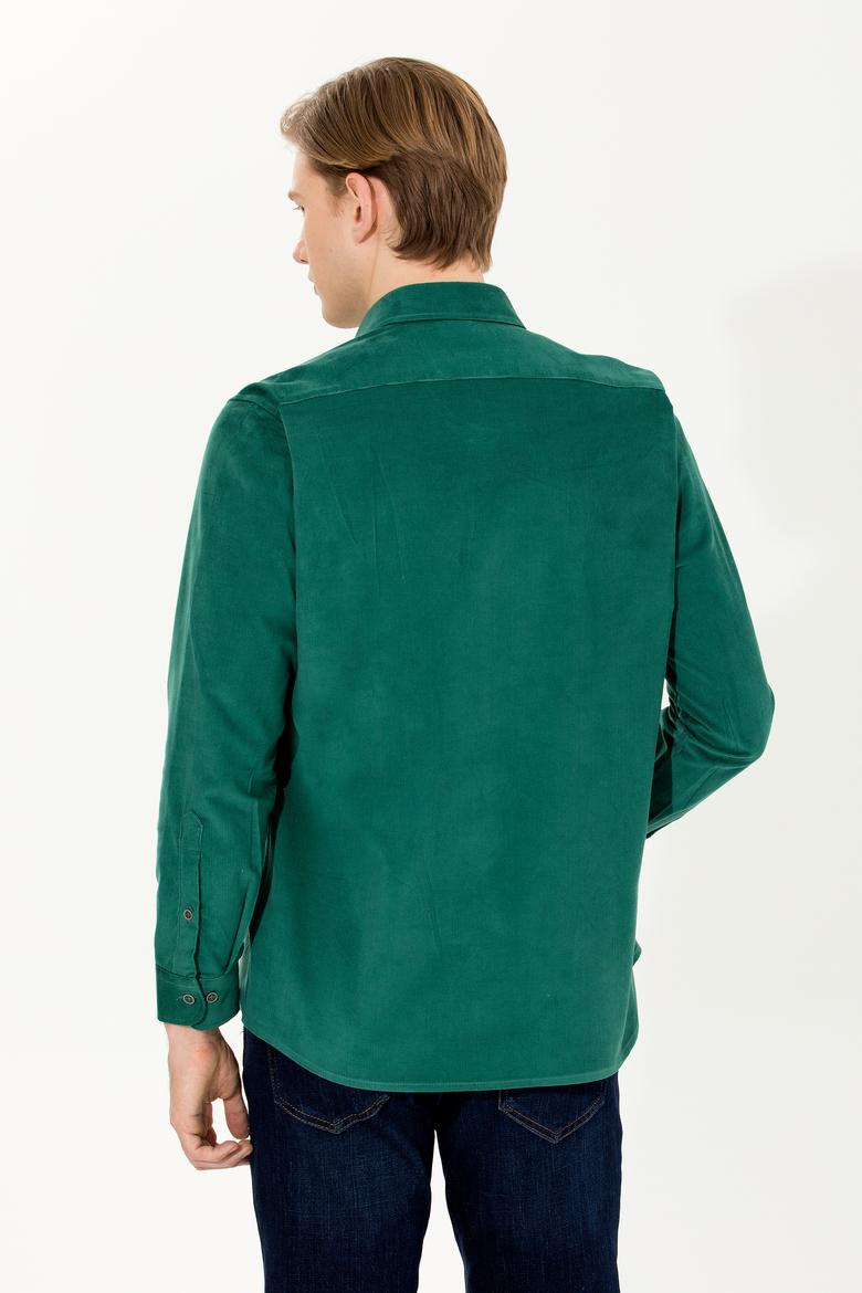 Erkek Yeşil Uzun Kollu Gömlek - 50256972034