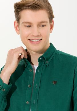 Erkek Yeşil Uzun Kollu Gömlek - 50256972034