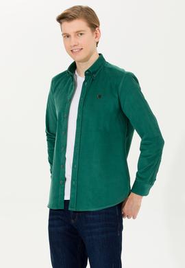 Erkek Yeşil Uzun Kollu Gömlek - 50256972034