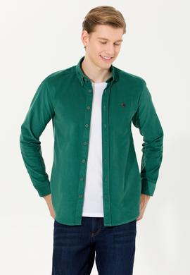 Erkek Yeşil Uzun Kollu Gömlek - 50256972034