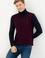 Erkek Bordo Balıkçı Yaka Triko Kazak