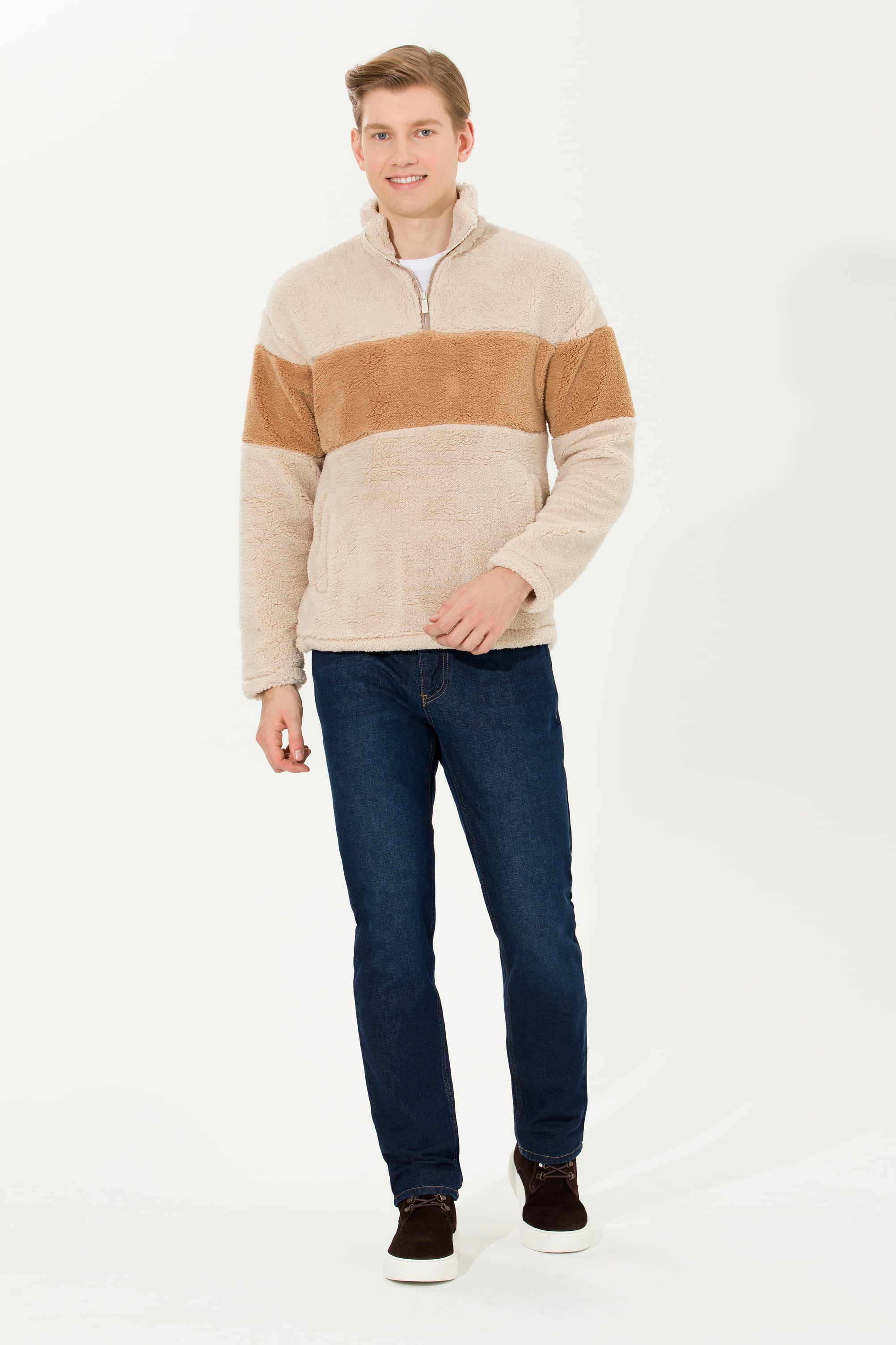 Erkek Taş Sweatshirt - Image 3
