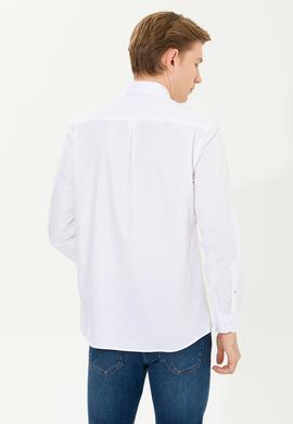 Erkek Beyaz Uzun Kollu Gömlek - 50252846006