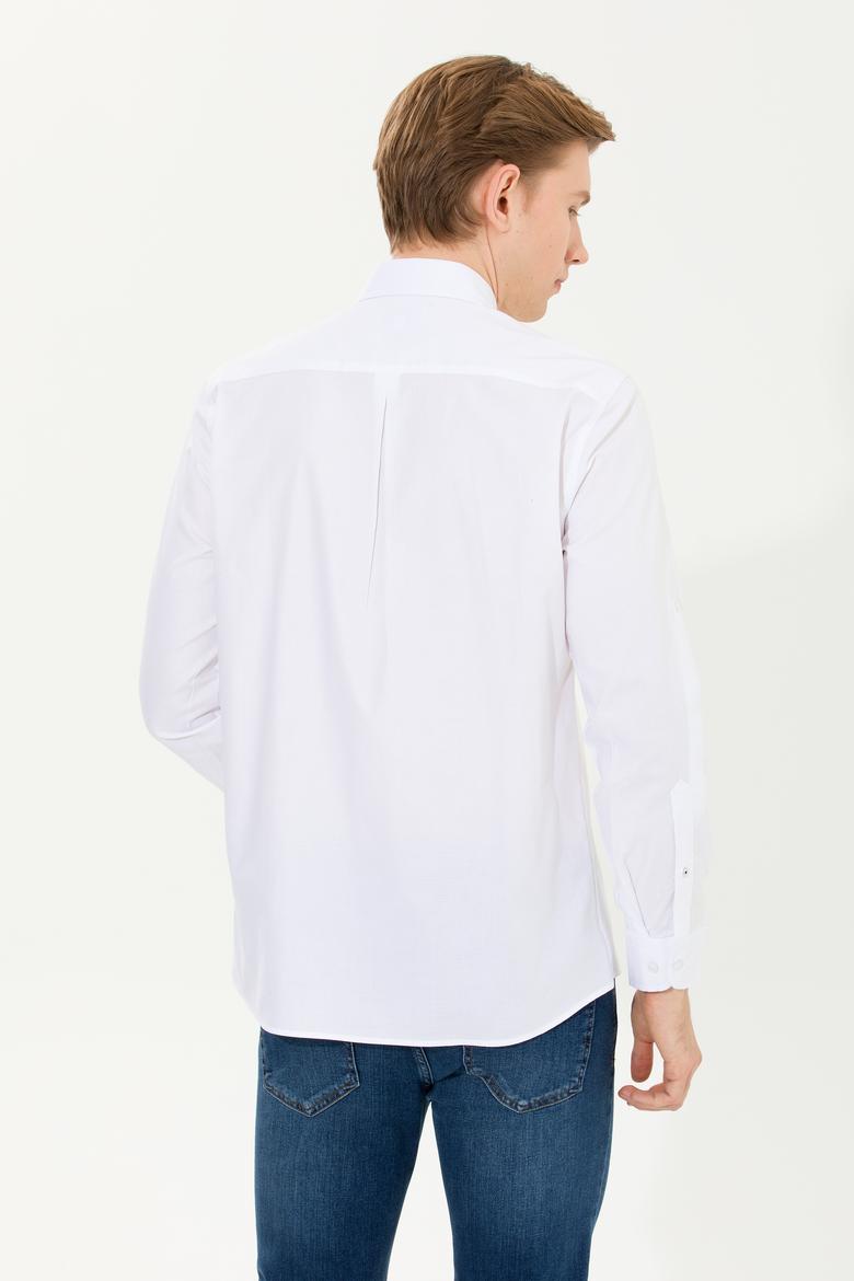 Erkek Beyaz Uzun Kollu Gömlek - 50252846006