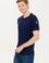 Erkek Lacivert Basic Bisiklet Yaka Tişört