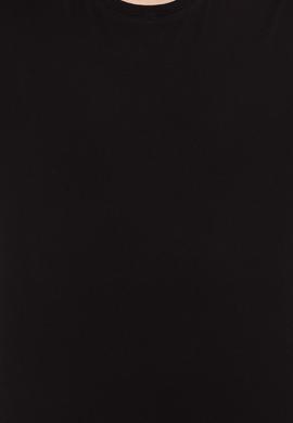 Erkek Siyah Basic Bisiklet Yaka Tişört - 50264916110