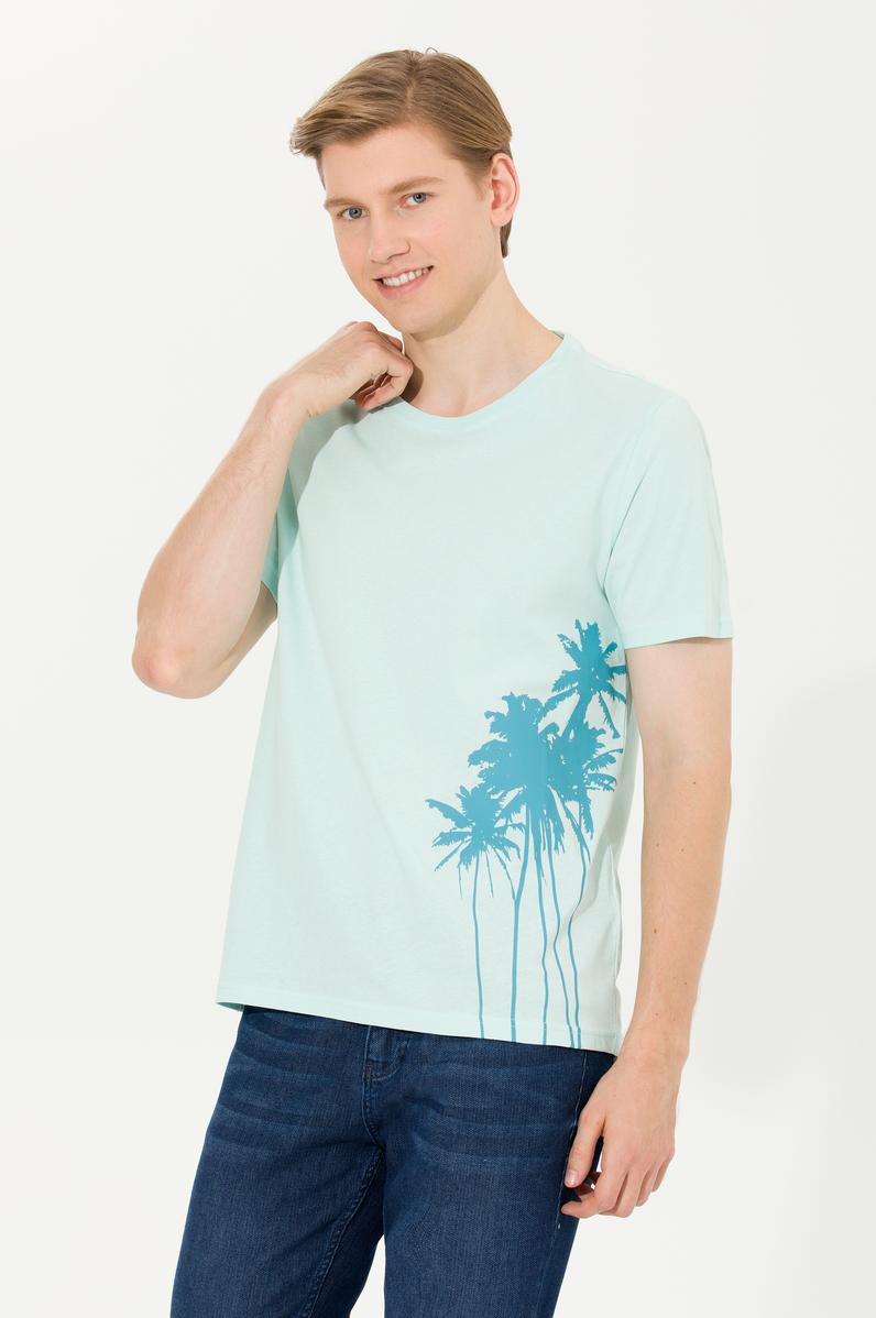 Erkek Nil Bisiklet Yaka Tişört