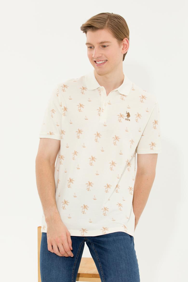 Erkek Krem Polo Yaka Tişört - 50265054017