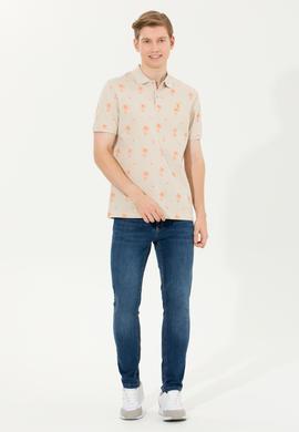 Erkek Taş Polo Yaka Tişört - 50265054009