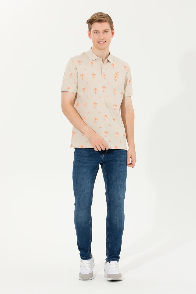 Erkek Taş Polo Yaka Tişört - 50265054009