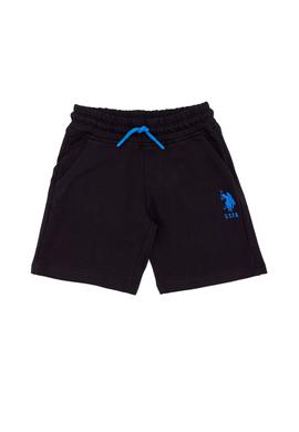 Çocuk Siyah Örme Şort - 50263428023