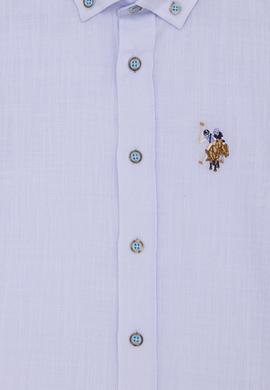 Erkek Çocuk Basic Açık Mavi Kısa Kollu Gömlek - 50262967020