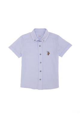 Erkek Çocuk Basic Açık Mavi Kısa Kollu Gömlek - 50262967020